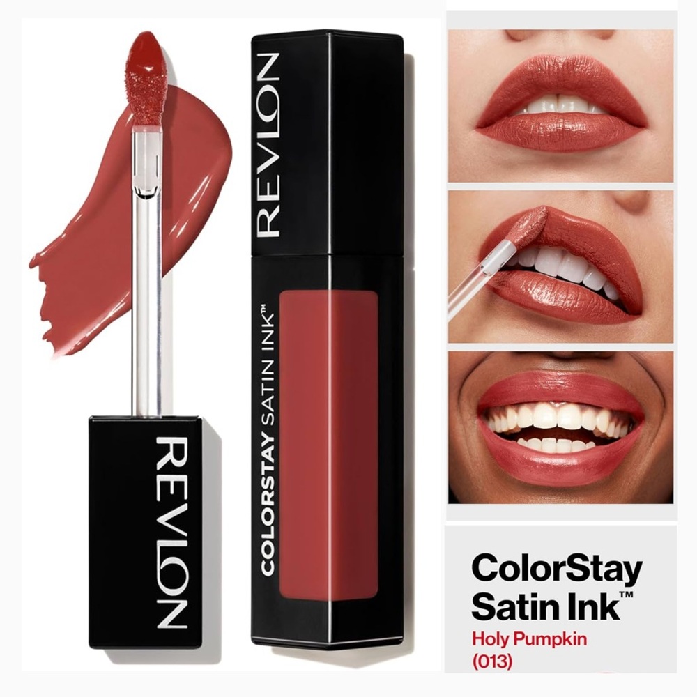 Revlon ColorStay Satin Ink Liquid Lipstick, Lip Color, 013 Holy Pumpkin 💄